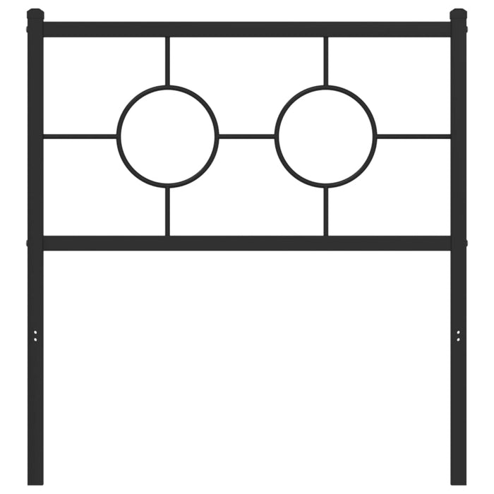 Tăblie de pat de schimb metalică, negru, 75 cm - WALTI WALTI