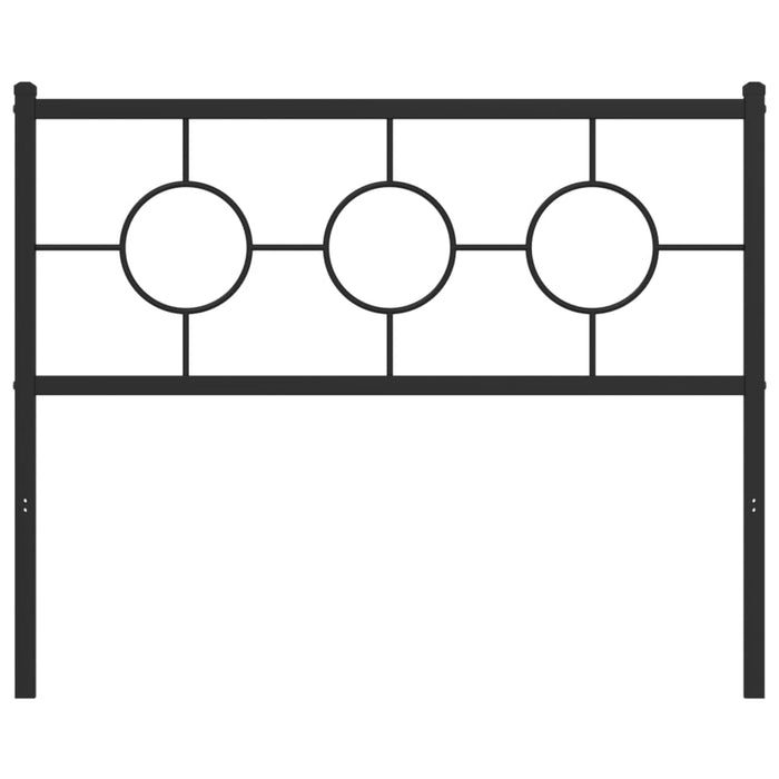Tăblie de pat de schimb metalică, negru, 107 cm WALTI