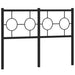 Tăblie de pat de schimb metalică, negru, 120 cm - WALTI WALTI