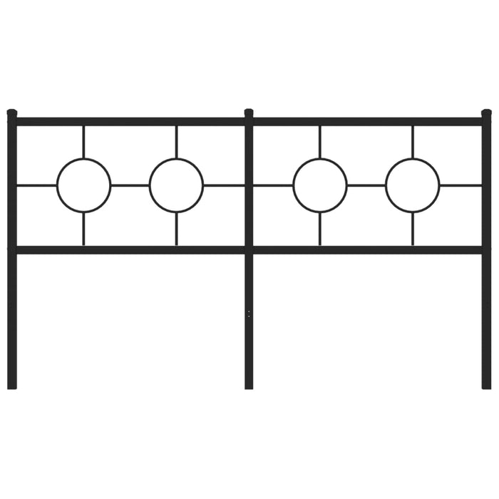 Tăblie de pat de schimb metalică, negru, 150 cm WALTI