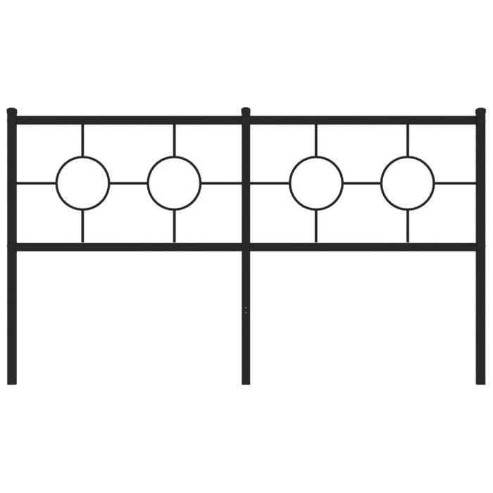 Tăblie de pat de schimb metalică, negru, 160 cm - WALTI WALTI