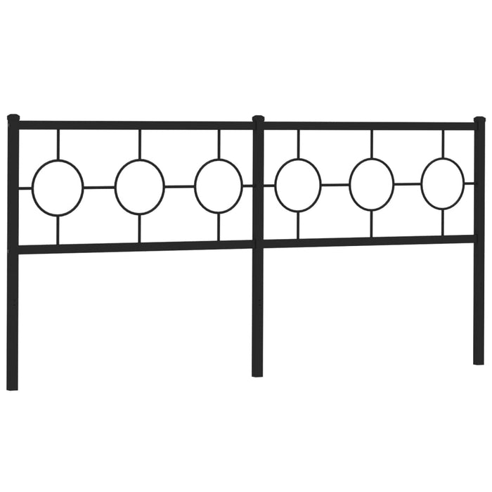 Tăblie de pat de schimb metalică, negru, 180 cm WALTI