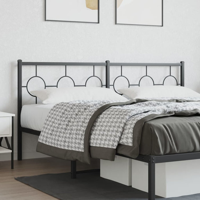 Tăblie de pat de schimb metalică, negru, 180 cm WALTI