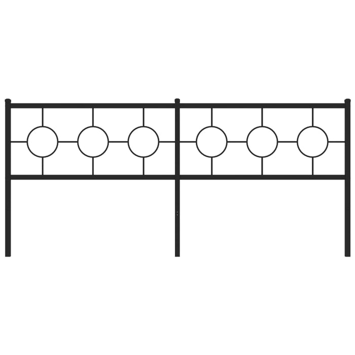 Tăblie de pat de schimb metalică, negru, 193 cm WALTI