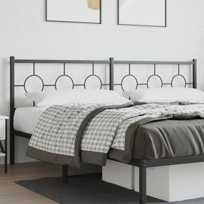 Tăblie de pat de schimb metalică, negru, 200 cm WALTI