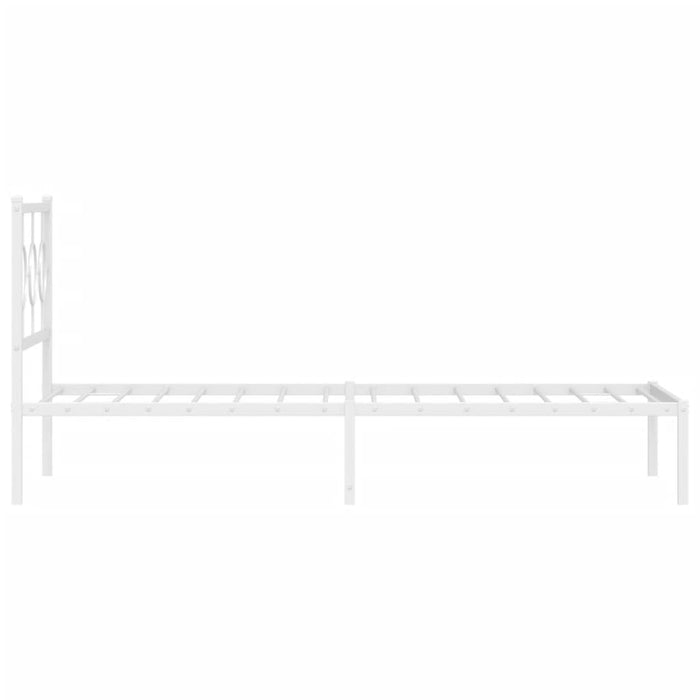 Cadru pat metalic cu tăblie, alb, 90x200 cm - WALTI WALTI