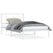 Cadru de pat din metal cu tăblie, alb, 107x203 cm - WALTI WALTI