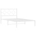 Cadru de pat din metal cu tăblie, alb, 107x203 cm - WALTI WALTI