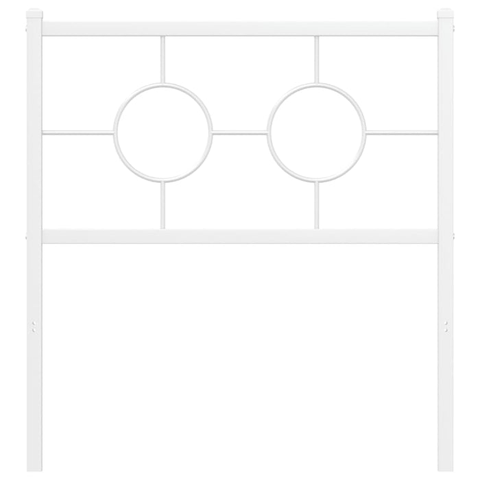 Tăblie de pat de schimb metalică, alb, 75 cm WALTI