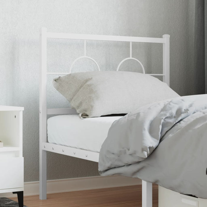 Tăblie de pat de schimb metalică, alb, 75 cm WALTI
