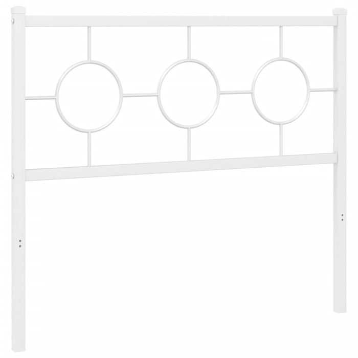 Tăblie de pat metalică, alb, 100 cm - WALTI WALTI