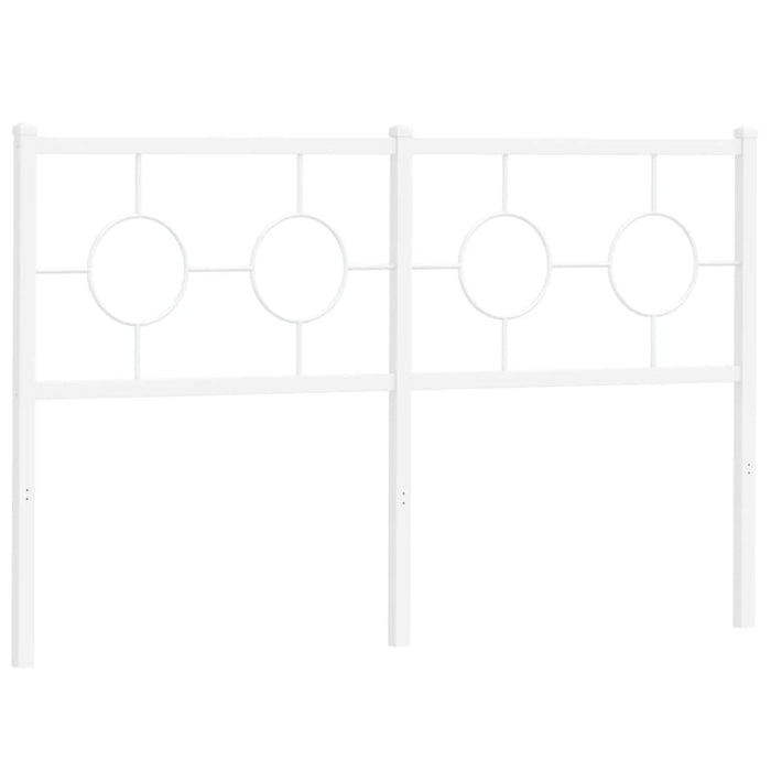 Tăblie de pat metalică, alb, 140 cm - WALTI WALTI