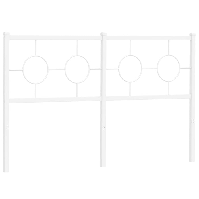 Tăblie de pat metalică, alb, 140 cm - WALTI WALTI