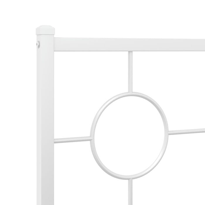 Tăblie de pat de schimb metalică, alb, 160 cm - WALTI WALTI