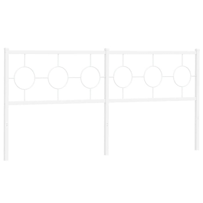 Tăblie de pat metalică, alb, 180 cm - WALTI WALTI