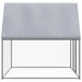 Coteț pentru pui, argintiu și gri, 2x2x2 m, oțel galvanizat - WALTI WALTI