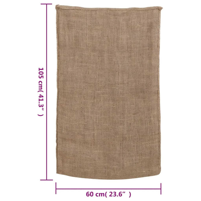 Saci de iută, 10 buc., 60x105 cm, iută 100%, 220 g/m² - WALTI WALTI