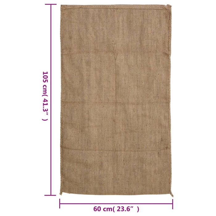 Saci de iută, 5 buc., 60x105 cm, iută 100%, 340 g/m² - WALTI WALTI