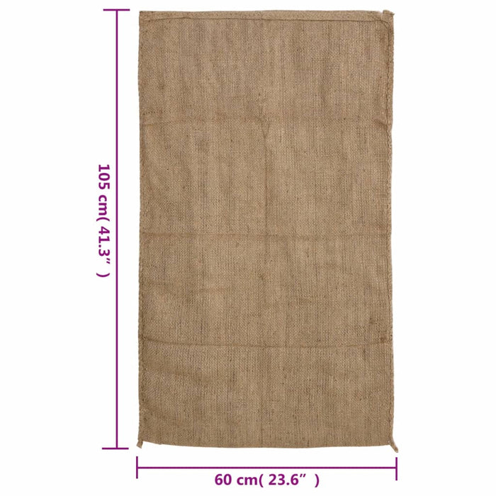 Saci de iută, 10 buc., 60x105 cm, iută 100%, 340 g/m² - WALTI WALTI