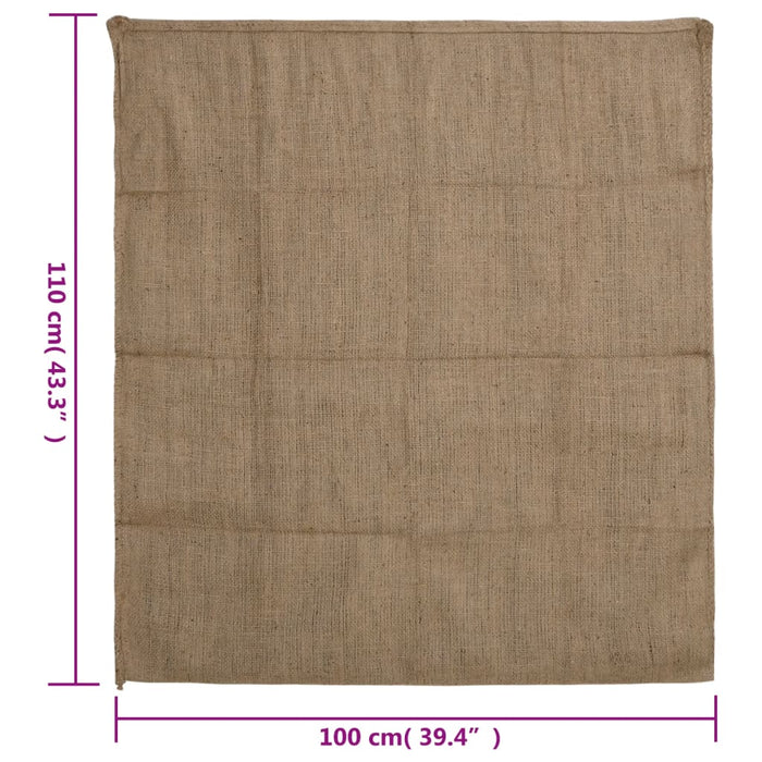 Saci de iută, 10 buc., 100x110 cm, 100% iută, 340 g/m² WALTI