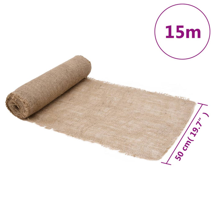 Rulou de iută, 0,5x15 m, iută 100%, 200 g/m² WALTI