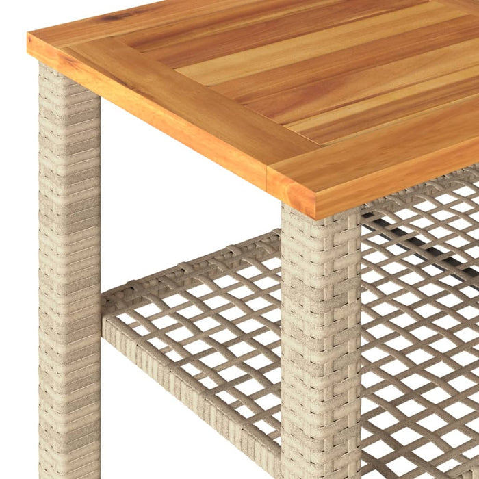 Set mobilier de grădină cu perne, 4 piese, bej, poliratan WALTI