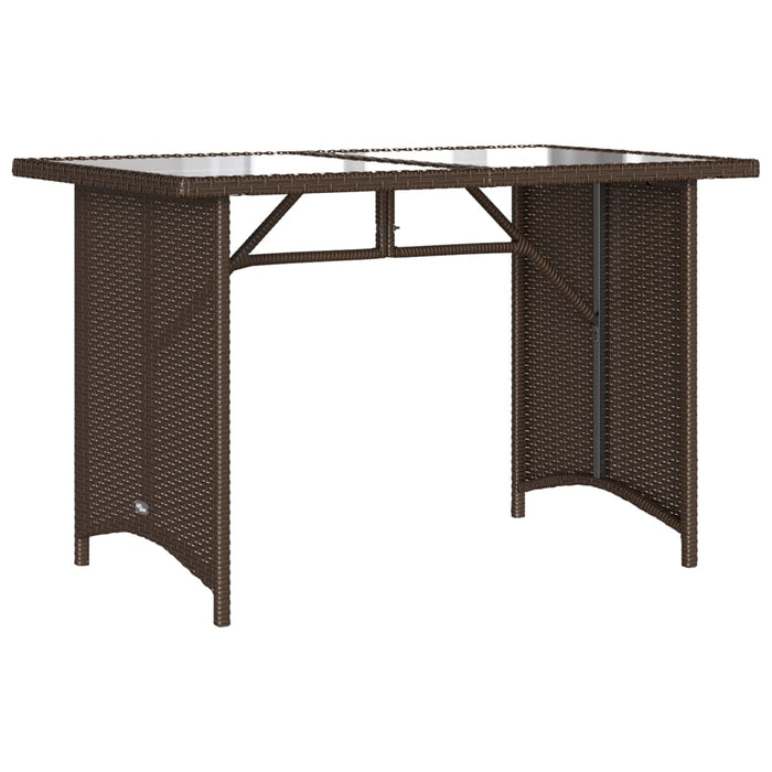 Set mobilier de grădină cu perne, 2 piese, maro, poliratan WALTI