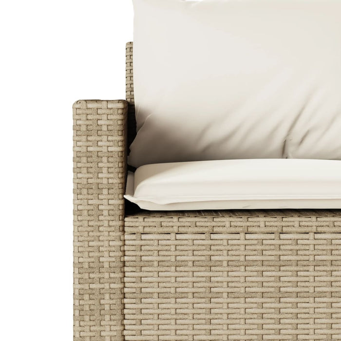 Set mobilier de grădină, 2 piese, cu perne, bej, poliratan - WALTI WALTI