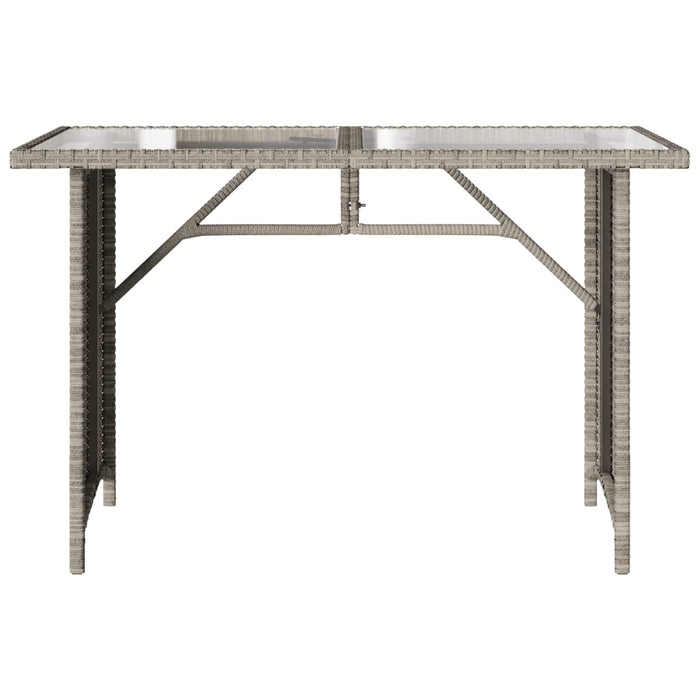 Set mobilier de grădină cu perne 2 piese gri deschis poliratan - WALTI WALTI