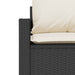 Set mobilier de grădină cu perne, 4 piese, negru, poliratan - WALTI WALTI
