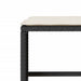 Set mobilier de grădină cu perne, 4 piese, negru, poliratan - WALTI WALTI