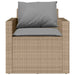 Set canapele de grădină, 4 piese, cu perne, bej, poliratan - WALTI WALTI