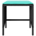 Set mobilier de grădină cu perne, 4 piese, negru, poliratan - WALTI WALTI