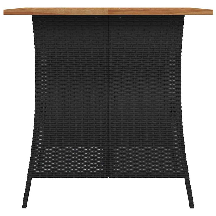 Set mobilier de grădină cu perne, 5 piese, negru, poliratan - WALTI WALTI