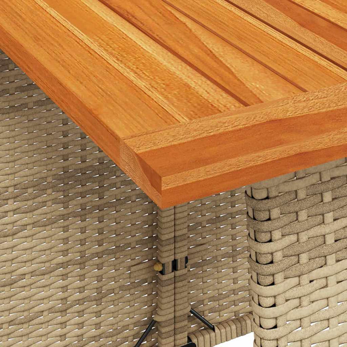 Set mobilier de grădină cu perne, 5 piese, bej, poliratan - WALTI WALTI