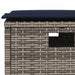 Set mobilier de grădină cu perne, 5 piese, gri, poliratan - WALTI WALTI