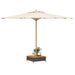 Mască suport umbrelă de soare negru 70x70x25cm poliratan/acacia - WALTI WALTI