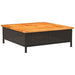 Mască suport umbrelă de soare negru 70x70x25cm poliratan/acacia - WALTI WALTI