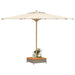 Mască suport umbrelă de soare, gri 70x70x25 cm poliratan/acacia - WALTI WALTI