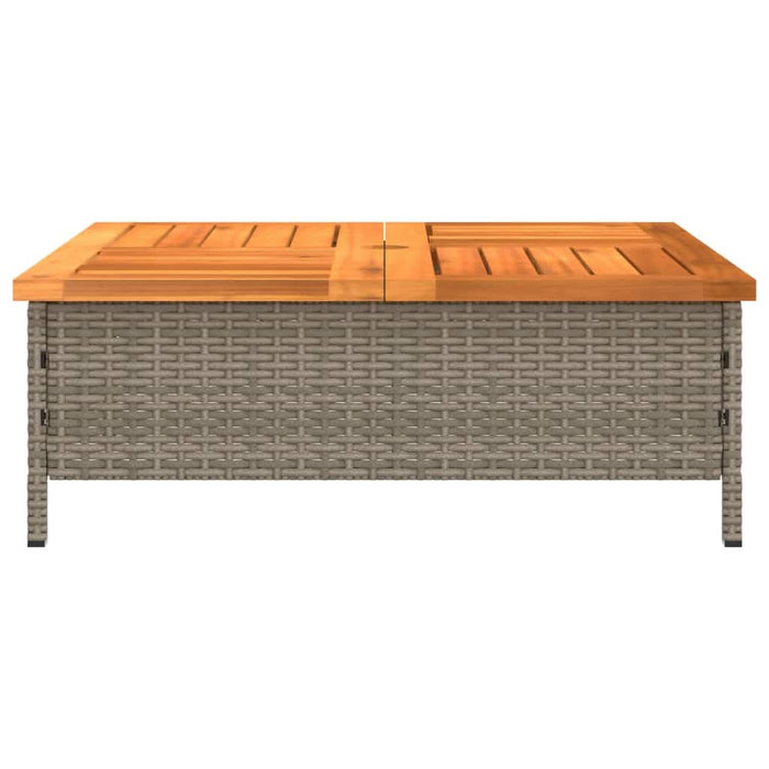 Mască suport umbrelă de soare, gri 70x70x25 cm poliratan/acacia - WALTI WALTI