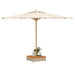 Mască suport umbrelă de soare, bej 70x70x25 cm poliratan/acacia - WALTI WALTI