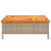 Mască suport umbrelă de soare, bej 70x70x25 cm poliratan/acacia - WALTI WALTI
