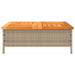 Mască suport umbrelă de soare, bej 70x70x25 cm poliratan/acacia - WALTI WALTI