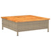 Mască suport umbrelă de soare, bej 70x70x25 cm poliratan/acacia - WALTI WALTI