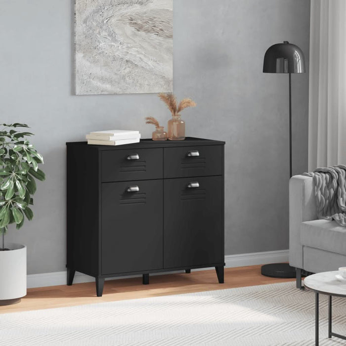Dulap „VIKEN”, negru, 80x40x80 cm, lemn prelucrat - WALTI WALTI