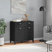 Dulap „VIKEN”, negru, 80x40x80 cm, lemn prelucrat - WALTI WALTI