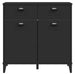 Dulap „VIKEN”, negru, 80x40x80 cm, lemn prelucrat - WALTI WALTI