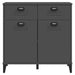 Dulap „VIKEN”, gri antracit, 80x40x80 cm, lemn prelucrat - WALTI WALTI
