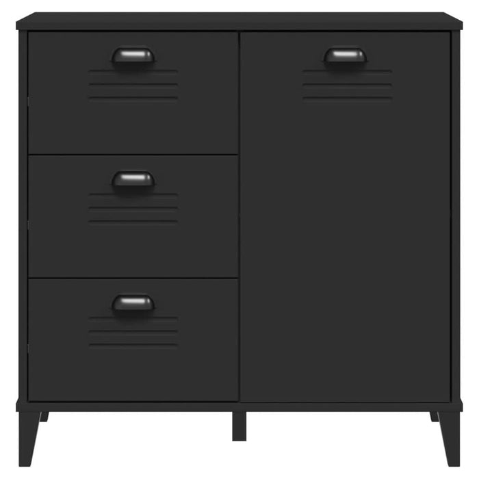 Dulap „VIKEN”, negru, 80x40x80 cm, lemn prelucrat - WALTI WALTI