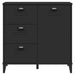 Dulap „VIKEN”, negru, 80x40x80 cm, lemn prelucrat - WALTI WALTI